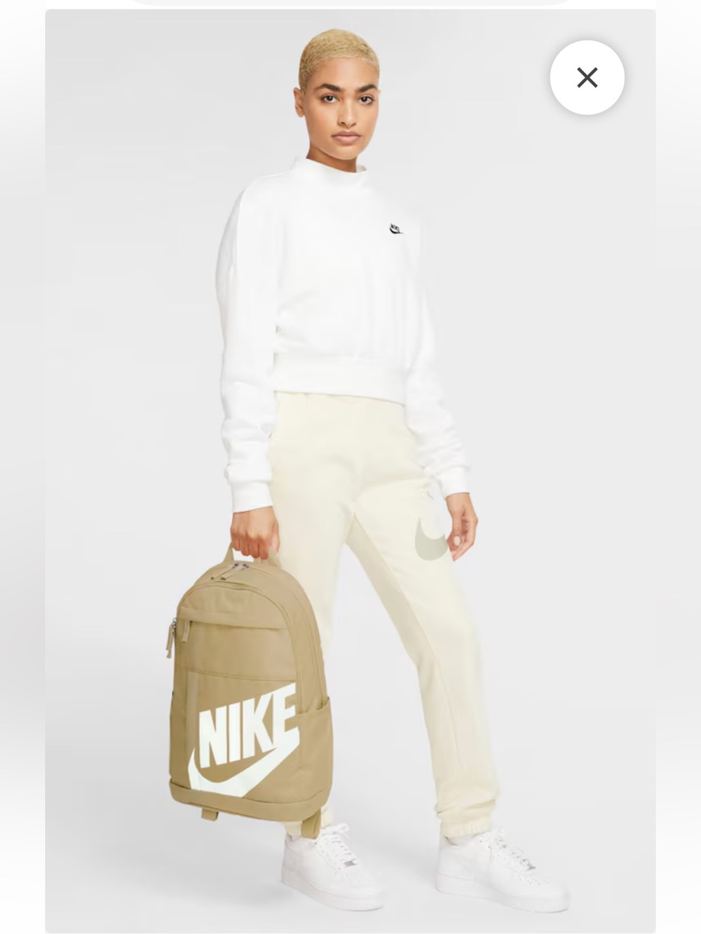 NWOT Nike “Elemental” beige backpack